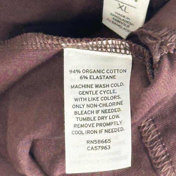 BP ORGANIC Cotton Cropped Cami in Chocolate Brown - Picture 4 of 5